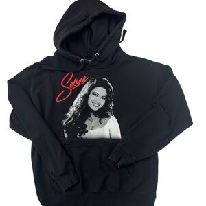 Selena Sweatshirt Womens Large Black Hoodie Concert TEN brand soft